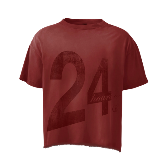 24 hours red tee