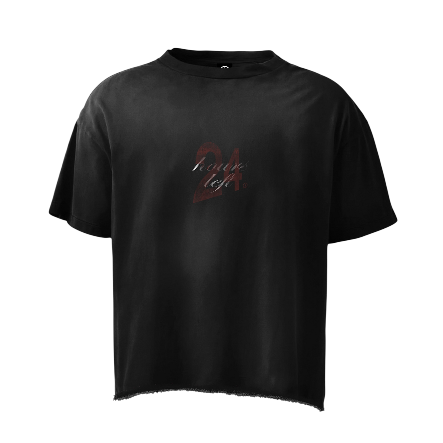 24 hours black tee